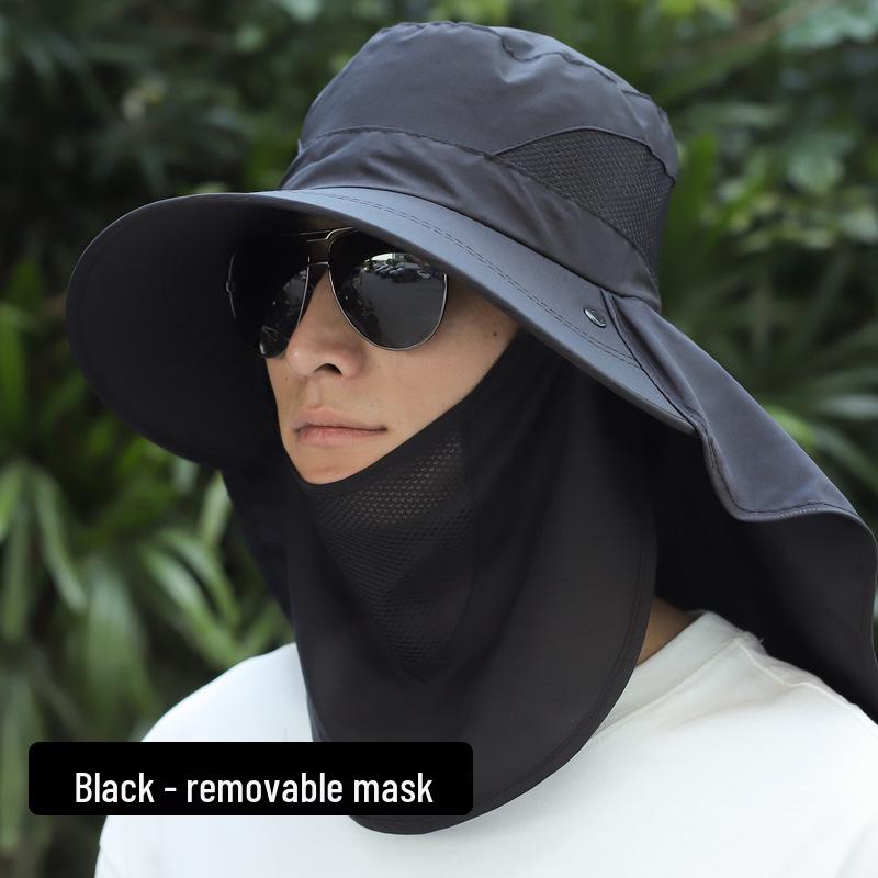 Men's Large Brim Anti-UV Summer Fishing Sun Hat