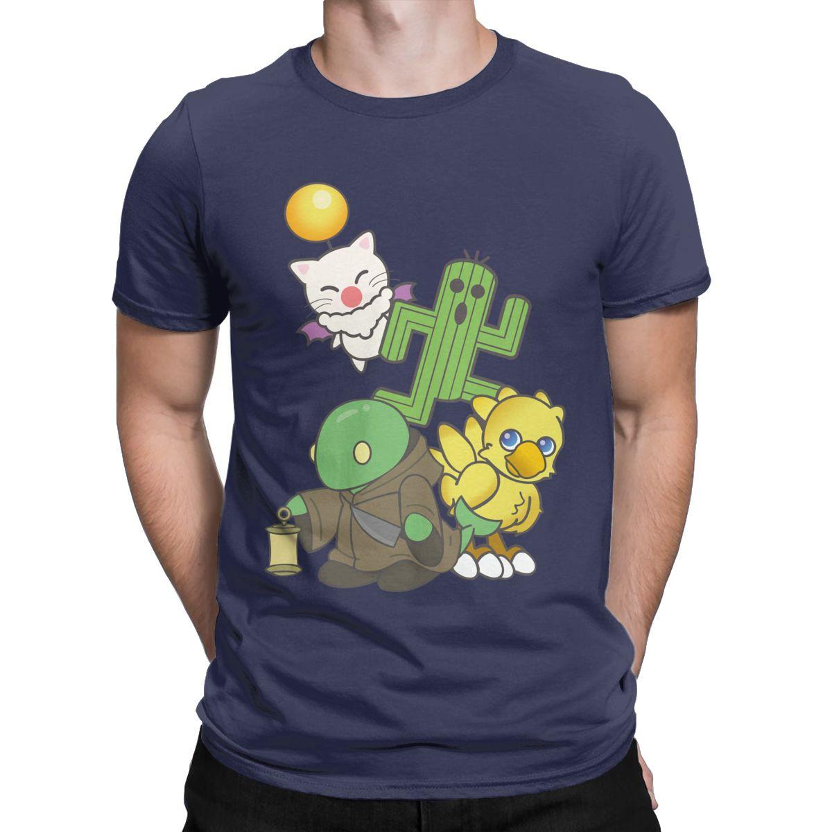 

2025 Командный Финал Фэнтези Мугл Чокобо Тонберри Кактус РПГ Игра Square Enix Гик Нерд Футболки Мужская Хлопковая Одежда Идея для Подарка 4XL