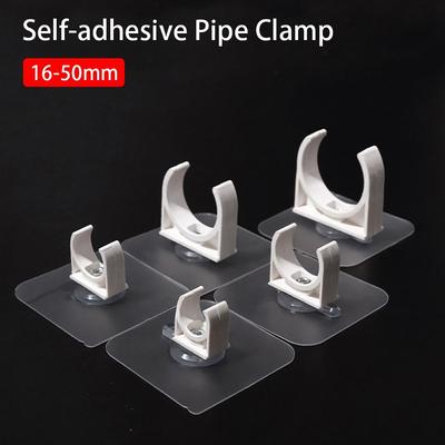 1/5 Piezas Abrazadera de Clip Adhesiva sin Taladro para Tubo Conector Soporte de Tubo de Agua para Riego de Jardín