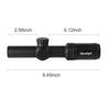 1-5X24 Tactical Optical Scope Red and Green Illuminated Reticle Hunting Scopes Compact Scope Sight