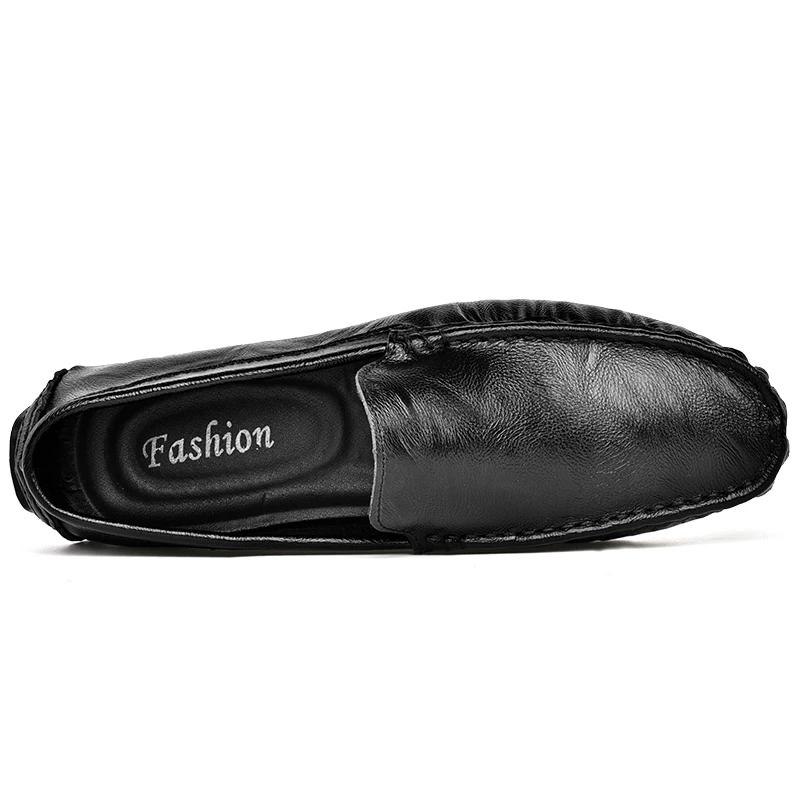 Kožené pánské boty, boty Lefu, nová móda, prodyšné boty na řízení, kvalitní pánské boty, pravá kůže, běžné nošení