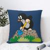 Custom Funny Cartoon Mole Cushion Cover 40x40cm Cute Krtek Little Maulwurf Soft Modern Pillows