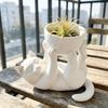 Irregular Shape Reclining Cat Planter 3D Printed Cat Plant Pot Succulent Planter  Room Decoration