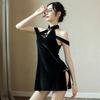Night Crisp Factory Sex Underwear Women's Republic of China Style Cheongsam Seduction Dress Summer Pajamas Couple Tease Passion Suit