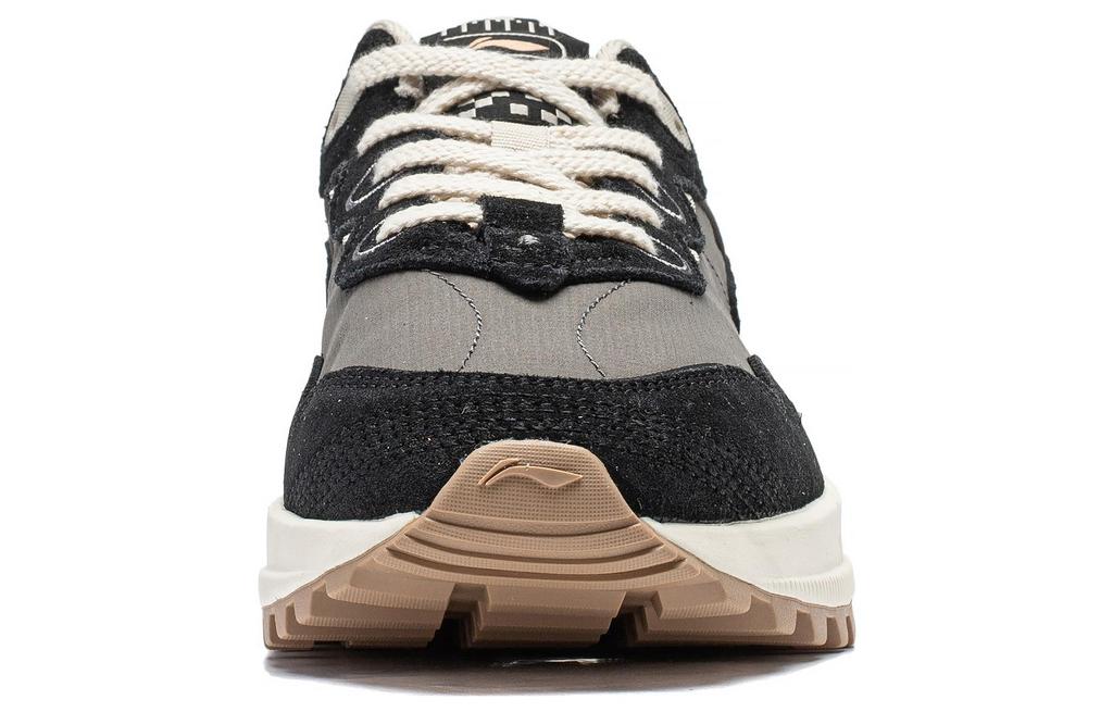 Li Ning Riding The Wind 2.0 Slip Resistant Abrasion Resistant Low top Casual Shoes Women's Gray Black AGCT308-4