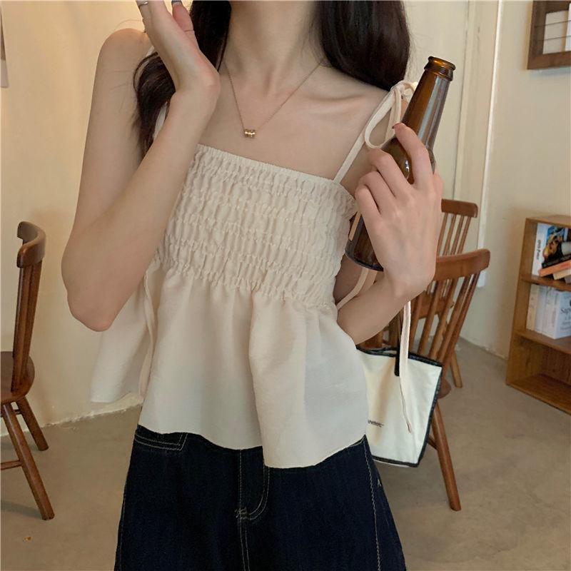 Trendy Summer Suspender Top for Women – Fresh, Stylish, and Age-Reducing Sleeveless Vest