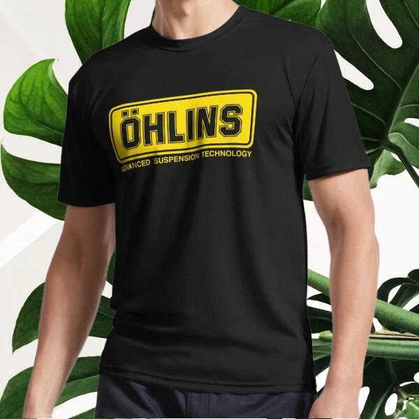New Ohlins Shock Logo Active T-Shirt Logo T-Shirt Funny Size S to 5XL S