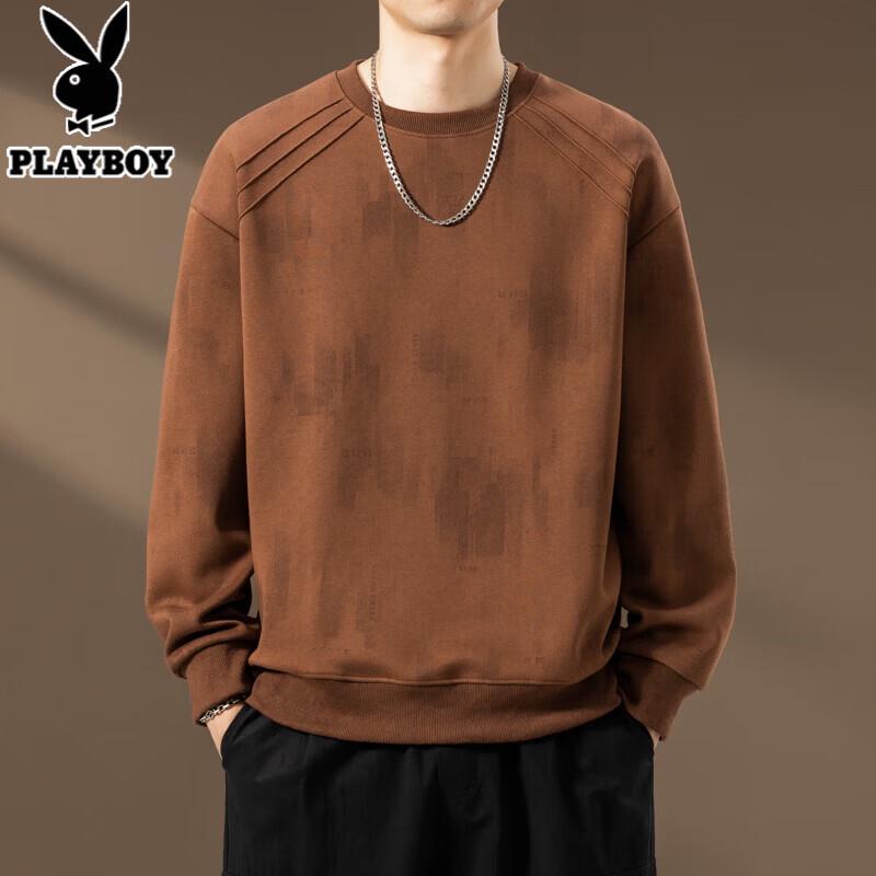 Playboy Men's Loose Fit Long Sleeve T-Shirt