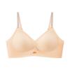 Summer ice silk fixed cup simple anti-sagging small chest gathering adjustment sexy bra
