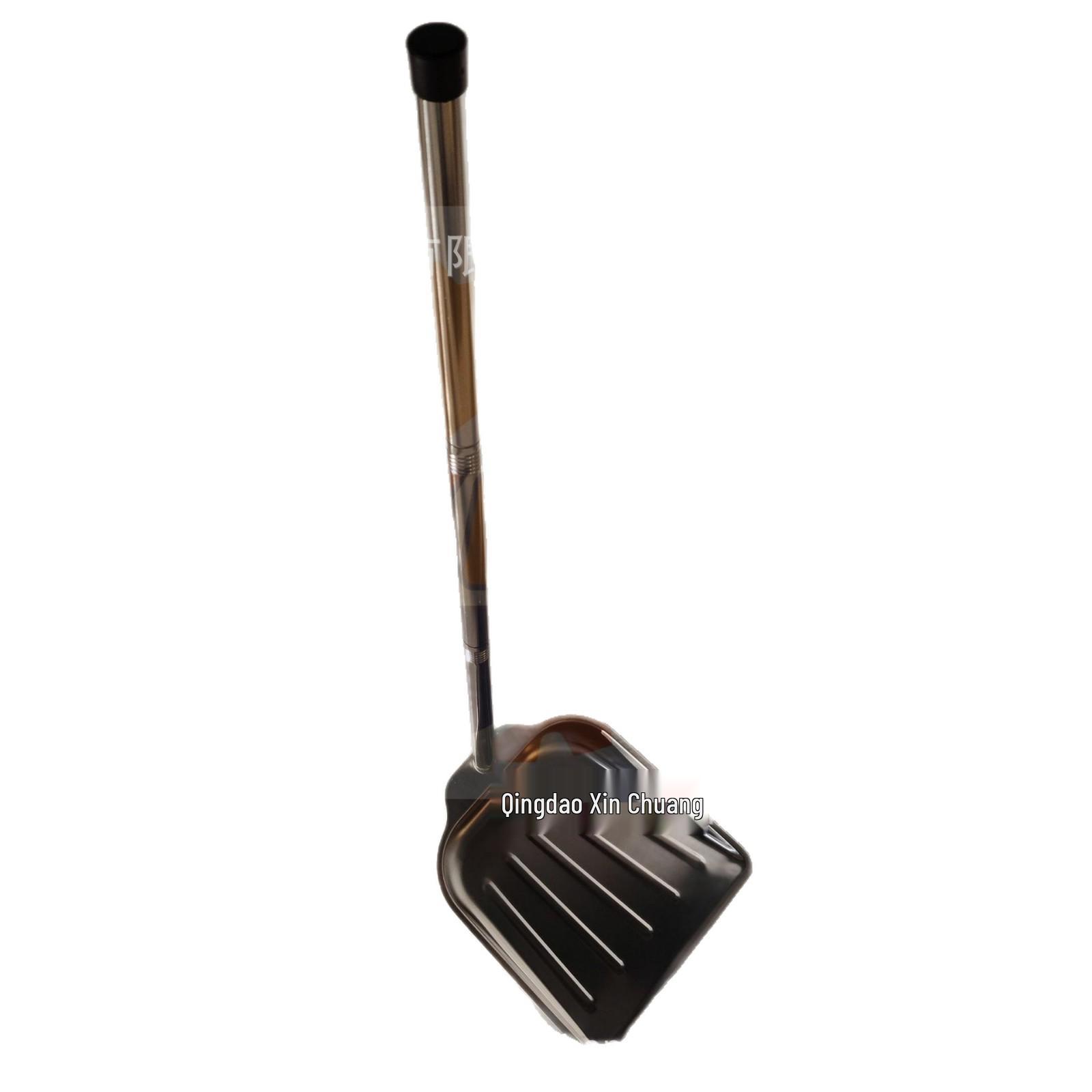 Compact Stainless Steel Dustpan & Broom Set with Detachable Handle for Easy Cleaning