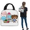 Borsa Termica per Pranzo Toca Boca Game per Donne Bambini Scatole per Alimenti a Prova di Perdite Borsa Termica Tote