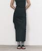 Eum Kiim Hook Detail Two-Way Jersey Skirt_Black