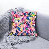 Abstract Colorful Pattern Cushion Cover Premium Comfort Reversible Pillow Cove -Two in One Design for Any Room & Car Interior