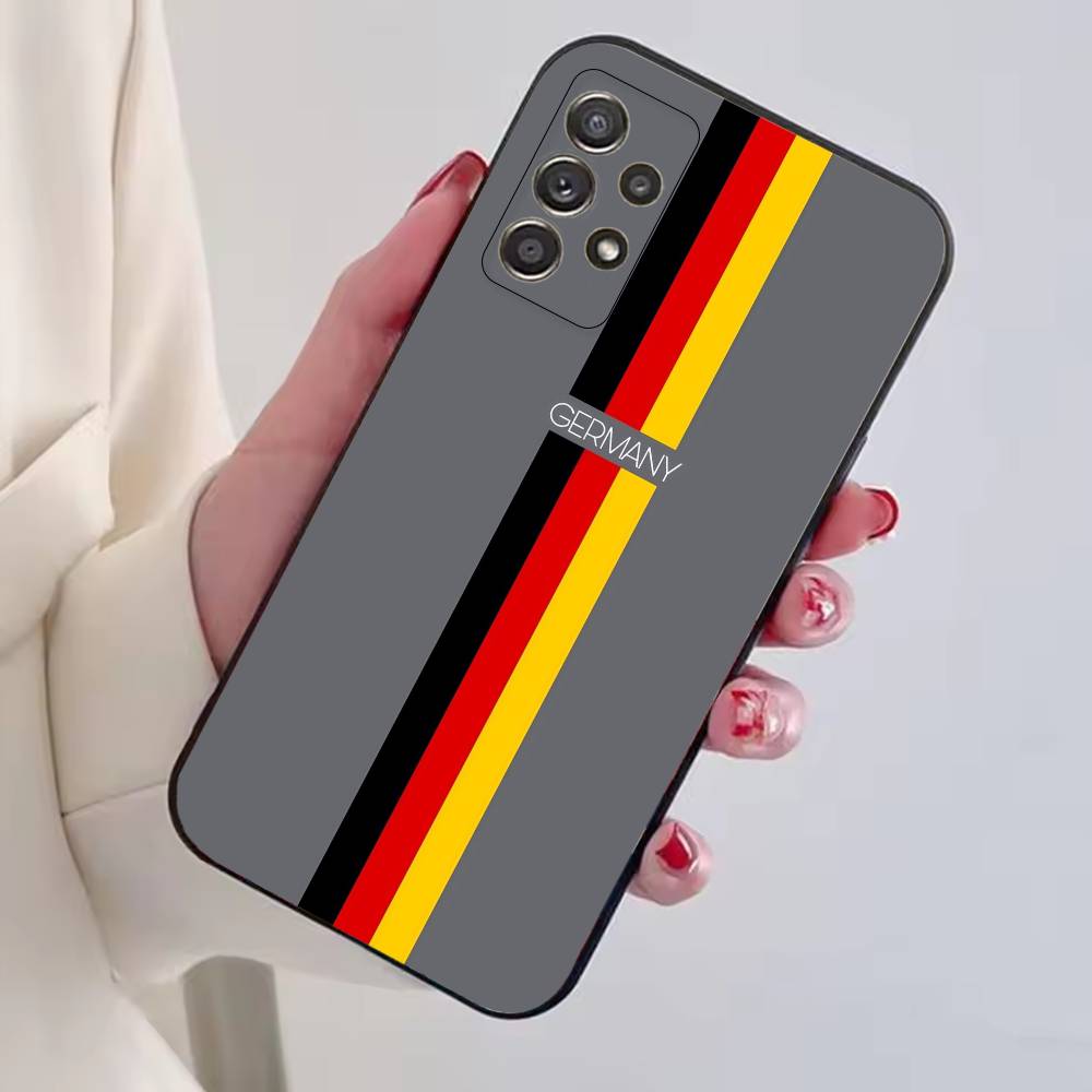 Soccer Support G-Germany Phone Case For Samsung S25,S24,S21,S22,S23,S30,Ultra,S20,Plus,Fe,Lite,Note,10,Black Cover