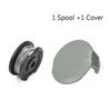1 Set SPOOL & SPOOL COVER For BOSCH EASY GRASS CUT 23,26,18-26 SERIES Strimmer Spool Cap Practical Lawn Mower Parts