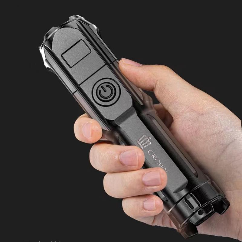 keychain Flashlight Strong Light Rechargeable Household Outdoor Portable Led Night Flashlight for Toyota Crown Accessories