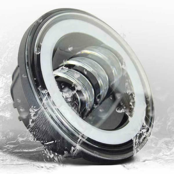 4.5" 30W LED Angel Eye Motorcycle Fog Light for Harley, Off-road Auxiliary Spotlight