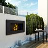 Wall Mounted Bioethanol Fireplace DELTA Black TÜV 