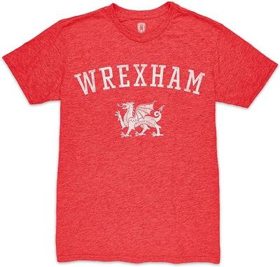 WREXHAM Wortmarke Premium Vintage Triblend Slub T-Shirt Rot - 1863FC Unisex T-Shirt