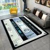 Retro Music Cassette Tape Pattern Area Rug Large,Carpet Rug for Living Room Bedroom Sofa Doormat Decoration,Non-slip Floor Mat