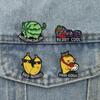 Cheerful Animal Fruit Hybrid Enamel Badges Watermelon Cats Banana Mangos Designs Lightweight Sturdy Jewelry Accessories