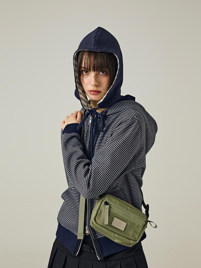 Salbol Symbol Nylon Shakosh Cross Bag [Khaki]