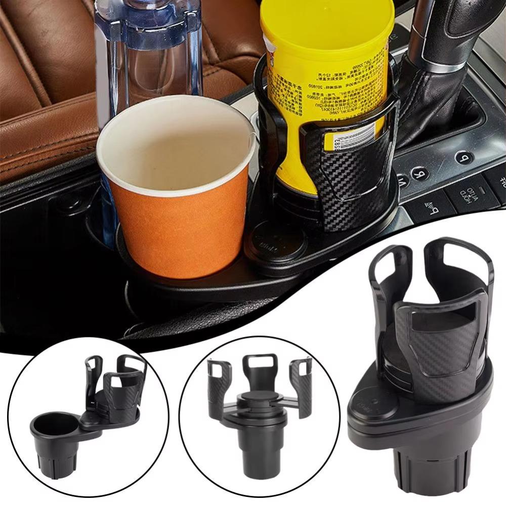 Adjustable Car Cup Holder Expander 360 Rotating Drink Holder Adapter Dual Cup Holder  Auto Car