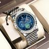 Binbang Men's Quartz Luminous Stainless Steel Multifunctional Waterproof Watch
