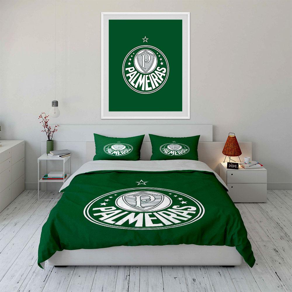 Green Palmeiras Bedding Set Bedding Duvet Cover Set Duvet Cover Pillowcases (1 * Duvet Cover 2 * Pillowcases, without duvet insert)