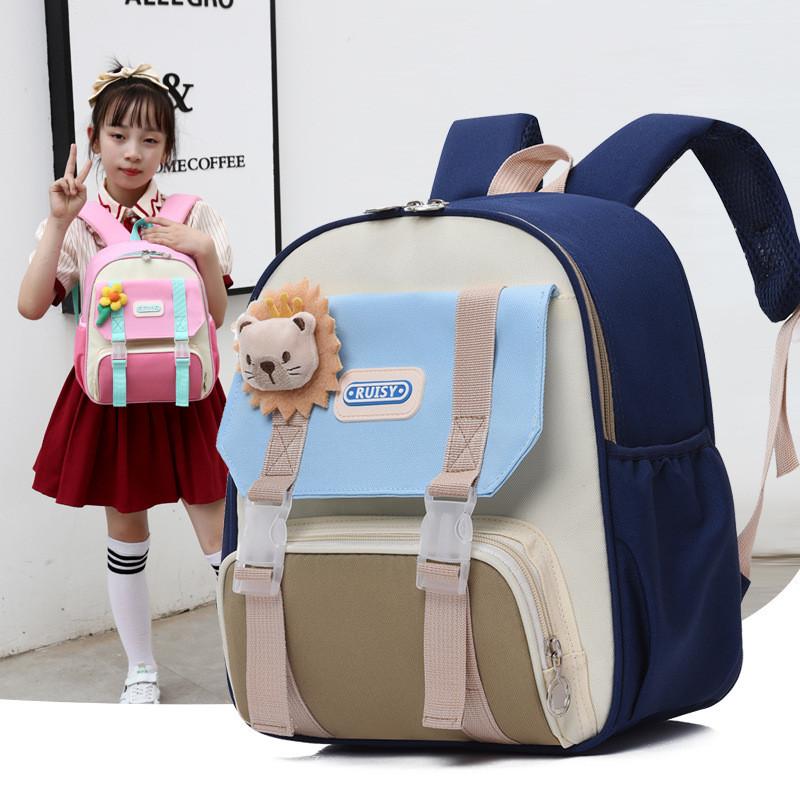 Adorable Oxford Fabric Animal Design Kids Backpack Breathable For Boys And Girls