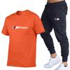 2023 Spring/Summer Cotton Short Sleeve & Long Pants Sports Set - Breathable, Versatile, Customizable