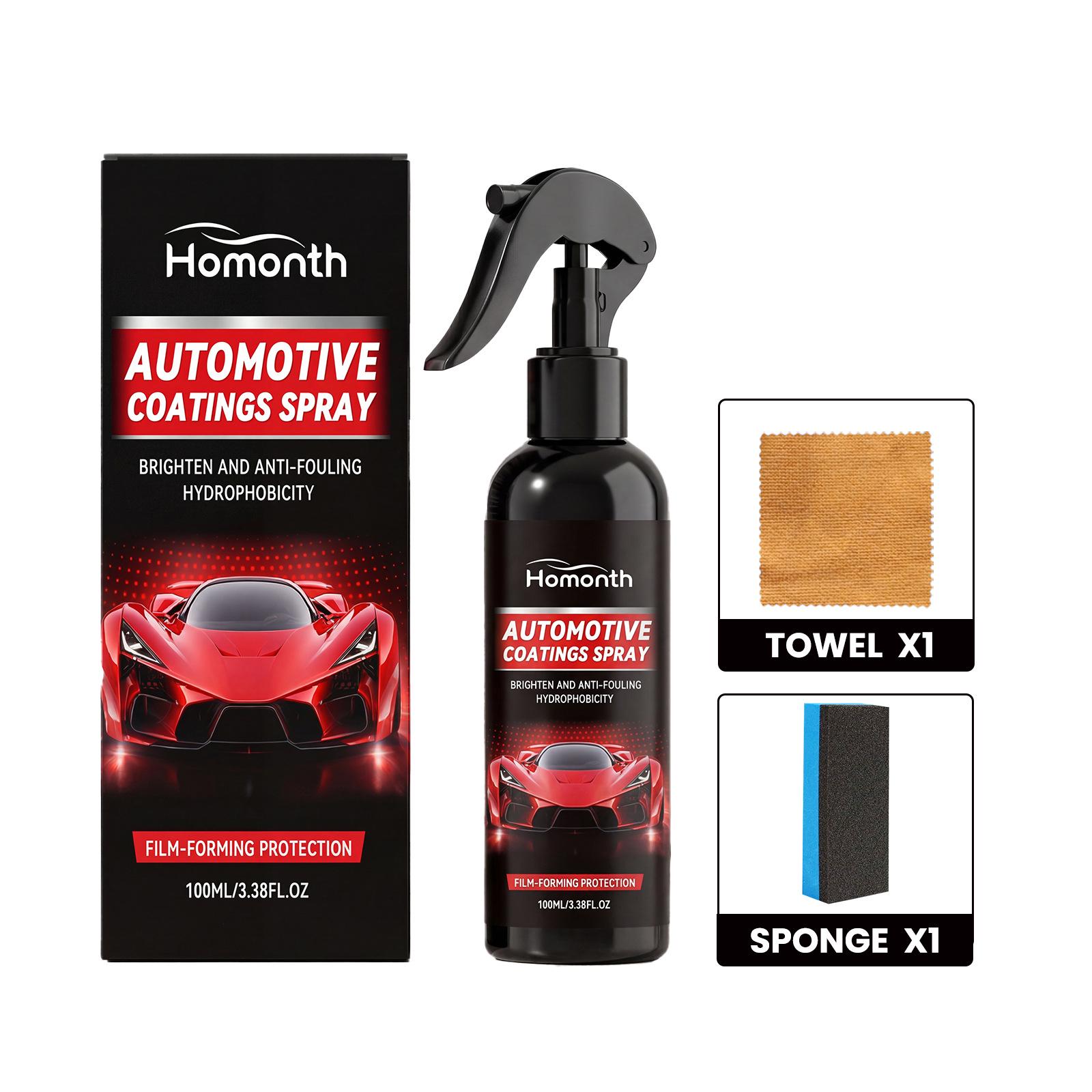 HOMONTH Car Coating Spray - Durable, Adhesive, Bright Glossy Finish