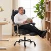 Executive Office Chair, Leathaire Big and Tall Office Chair 180 Kg with Wide Seat, Reclining, Lumbar Support, Black