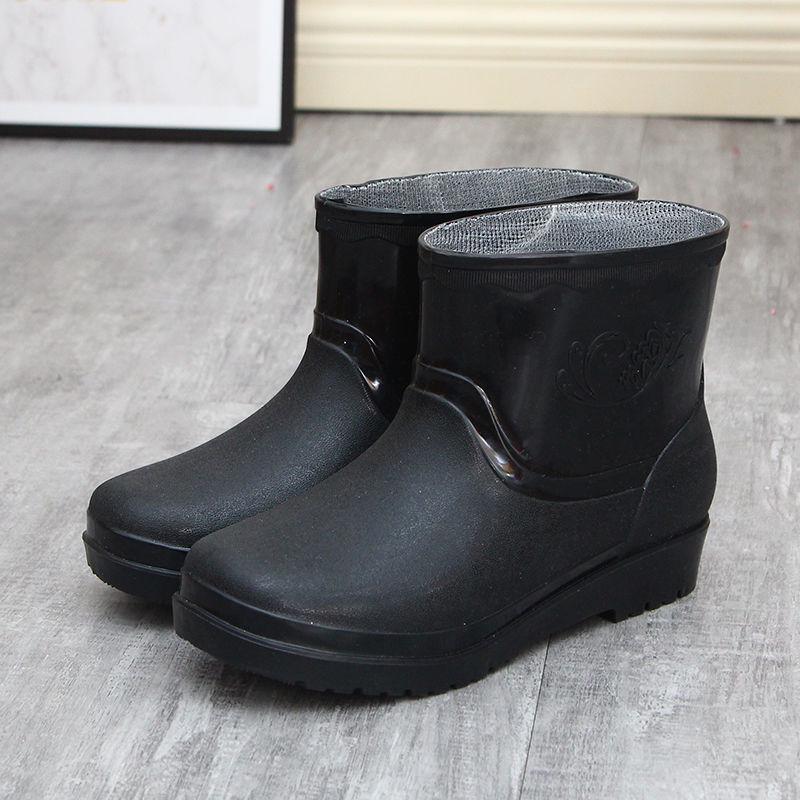 

Жіночі демісезонні гумові чоботи до середини ікри з флісовою підкладкою та нековзкою підошвою - Тепле, зносостійке взуття 36