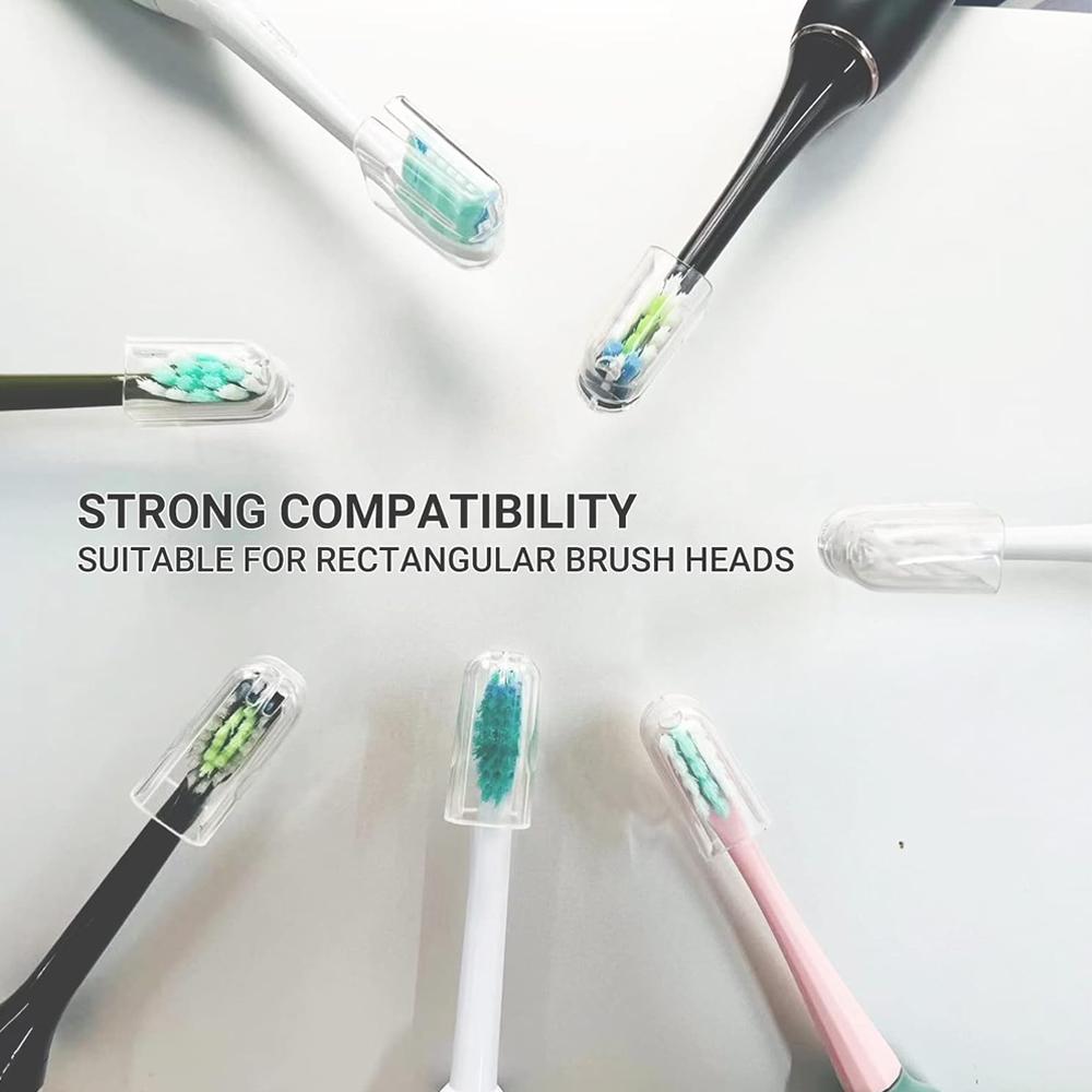 6 Pcs Compatible with Philips Electric Toothbrush Heads Dustproof Covers, Sonicare Brush Head Protective Cap for Storage Travel