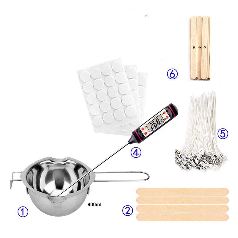 DIY Candle Making Supplies Kit Scented Candle Making Tool Wax Melting Material Kit Handmade Aromatherapy Crafts Christmas Gifts