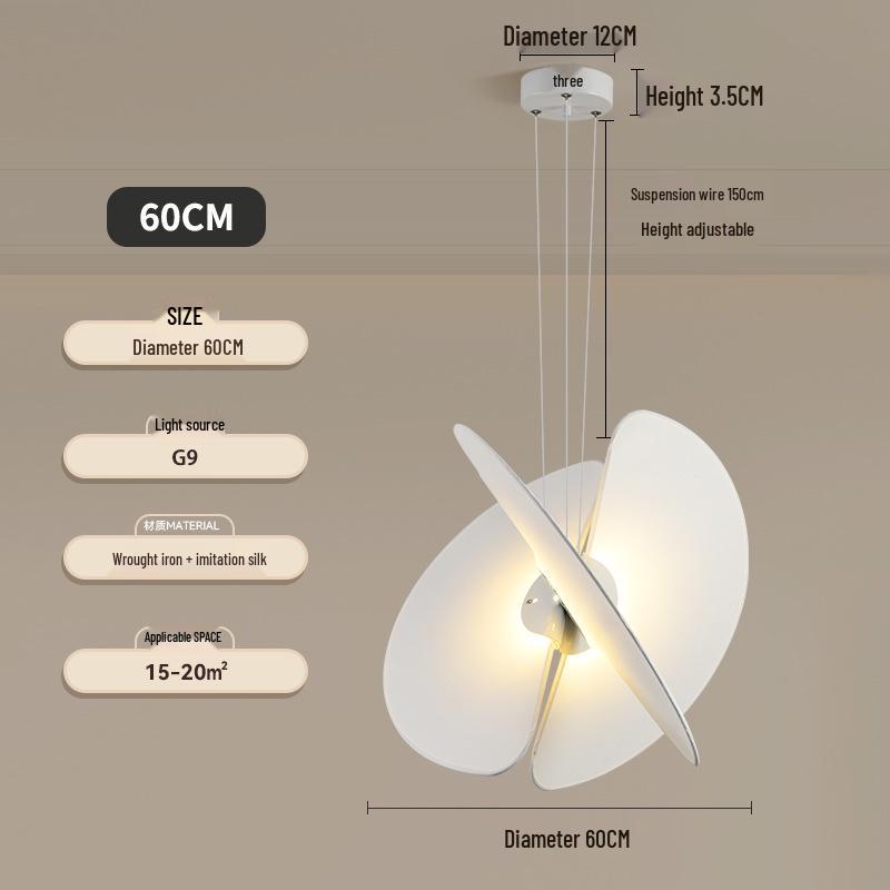 Designer Silk Pendant Light – Italian Loft Style for Duplex Living, Dining, Bedroom, Study – Creative and Artistic