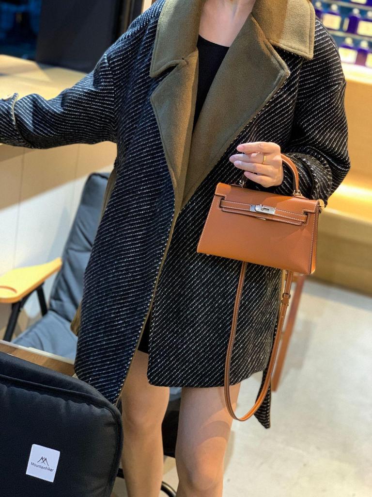 Elegant 2025 Summer Kelly-Style Mini Silver Buckle Handbag - Women's Shoulder & Crossbody Fashion Accessory