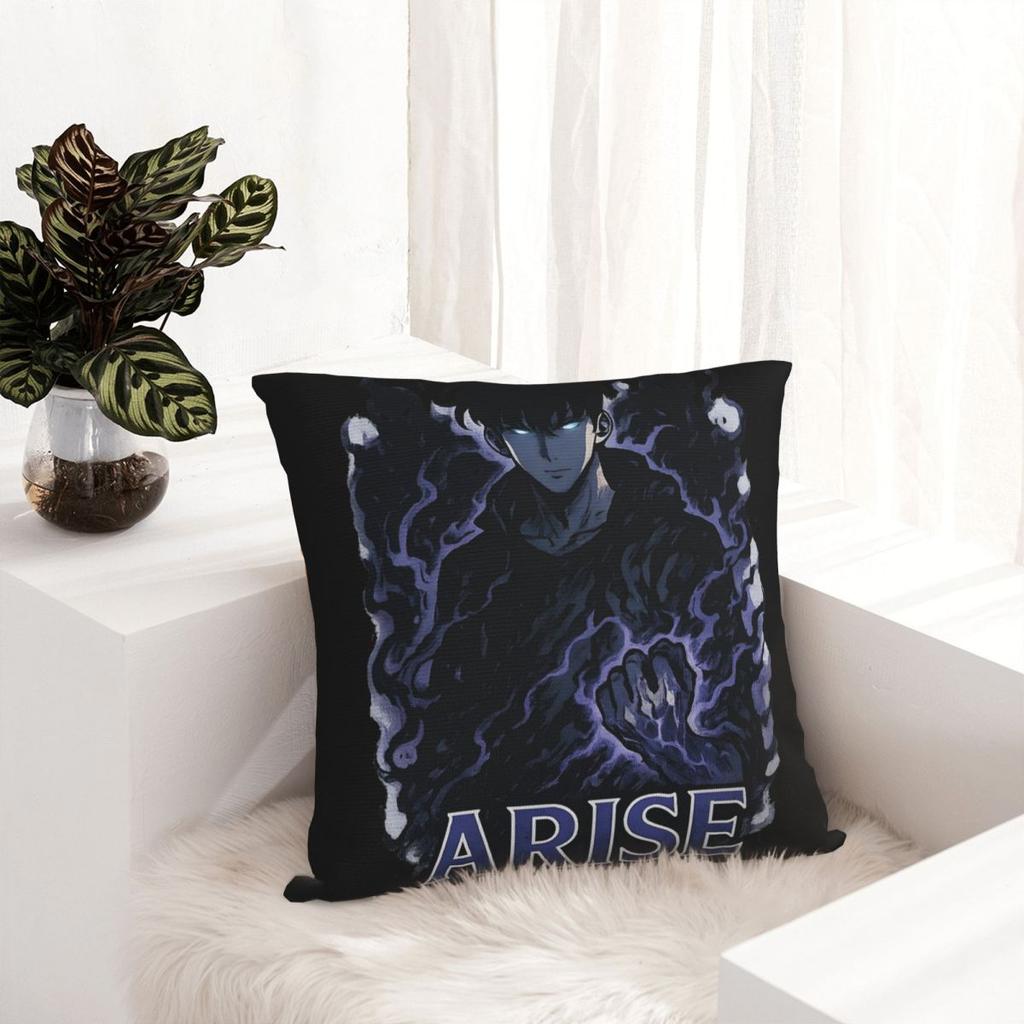 Solo Leveling Shadow Master Pillowcase Soft Polyester Cushion Cover Decoration Pillow Case Cover Home Zipper 45*45cm
