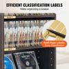 Media Storage Cabinet 5 Layers Adjustable DVD Shelves 240 CDs Espresso