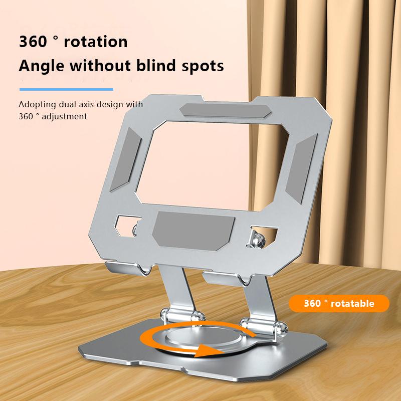 360° Rotatable Tablet Stand Adjustable Foldable Desktop Stand Holder Compatible For 4.7-12 Inch Ipad Pro/Air/Min Laptop Tablet