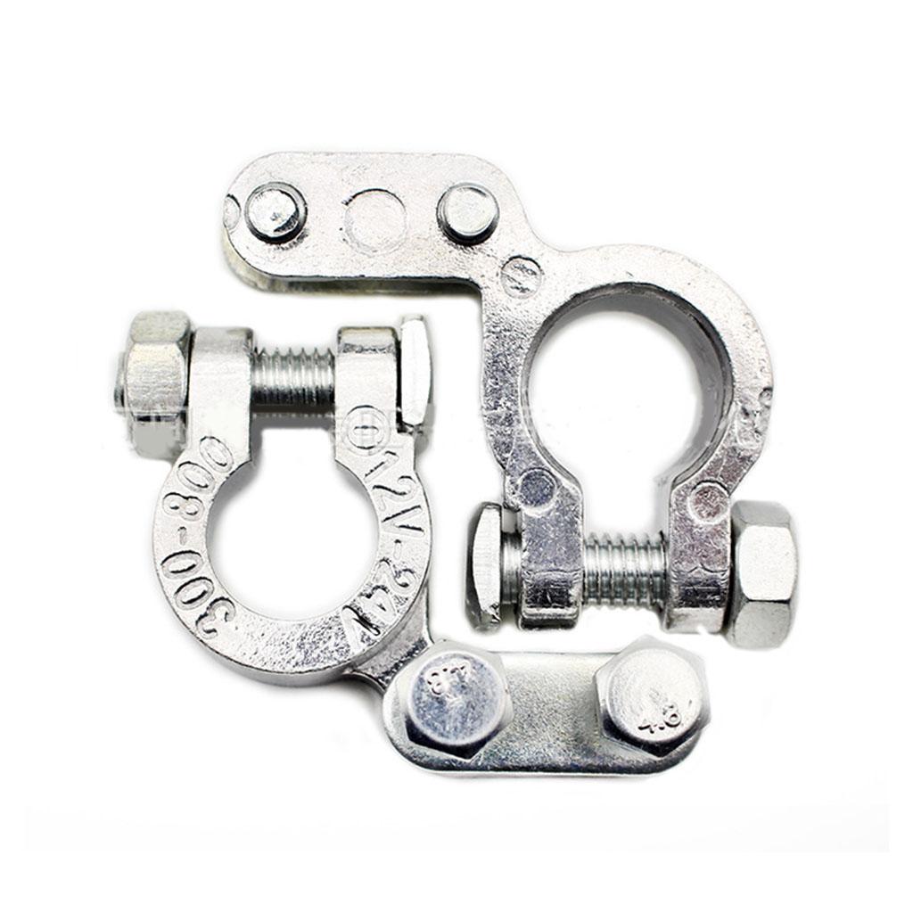 2Pcs Portable Car Battery Terminals Auto Cable Wire Connection Clamp Terminals 1