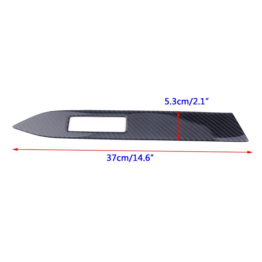 Carbon Fiber Look Interior Dashboard Panel Cover Trim For Ford Mustang 2015-2019