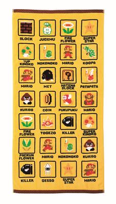 Bath Towel Nintendo Mario 60 X 120 Cm Dot Icon Cotton 4485003900 100%
