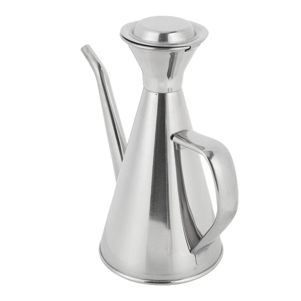 250ml/500ml Stainless Steel Oil Dispenser Oil Storage Container Soy Sauce Dispensing