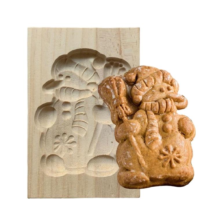 Classical Wood Cookie Molds With Unseamed Releases Feature Natural Materials Construction Perfect For Shaping Cookie And Chocolates