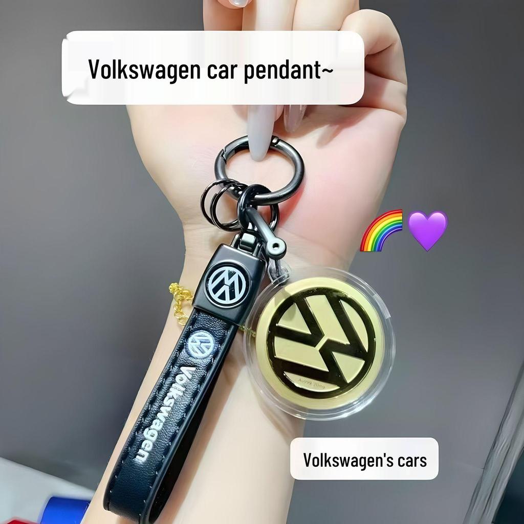 Gold 999 Pure Car Logo Pendant Keychain - New TikTok Trend Father's Day Gift