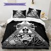 One Piece Pattern Bedding Quilt Set Quilt Cover Pillowcase Home Birthday Gift(1 * duvet cover + 2 * pillowcase, without core)