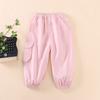 Mädchen Arbeitshose Sommer Dünnes Design Kinder Freizeit Sporthose Baby Mädchen Mückendichte Hose Sommerhose für Oberbekleidung