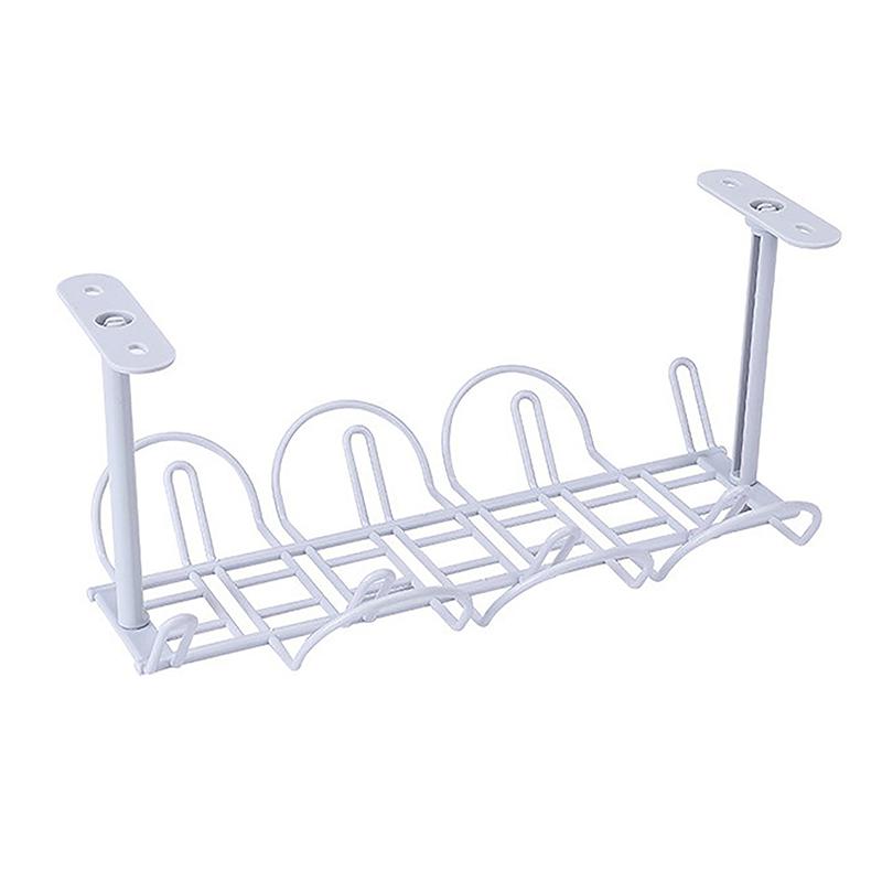 Лоток для управления кабелями под столом органайзер для шнура проводная розетка держатель для подвешивания стойка для удлинителя перфорация кухонное хранение домашние инструменты 1377₽